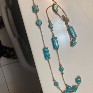 Kate Spade blue turquoise color necklace